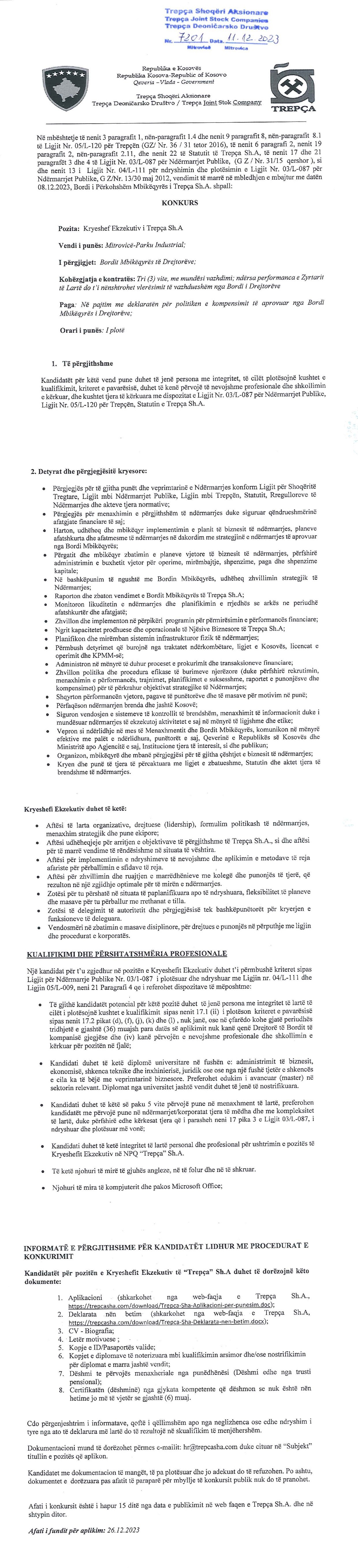 Kryeshef Ekzekutiv